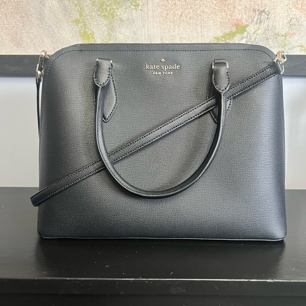 Kate Spade Darcy Black Leather Tote Bag